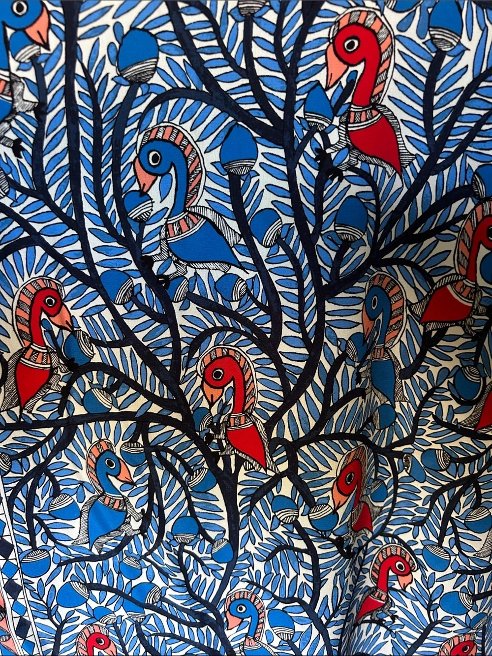 Tory Burch Mallory Printed Silk Women’s Dress “Something Wild”